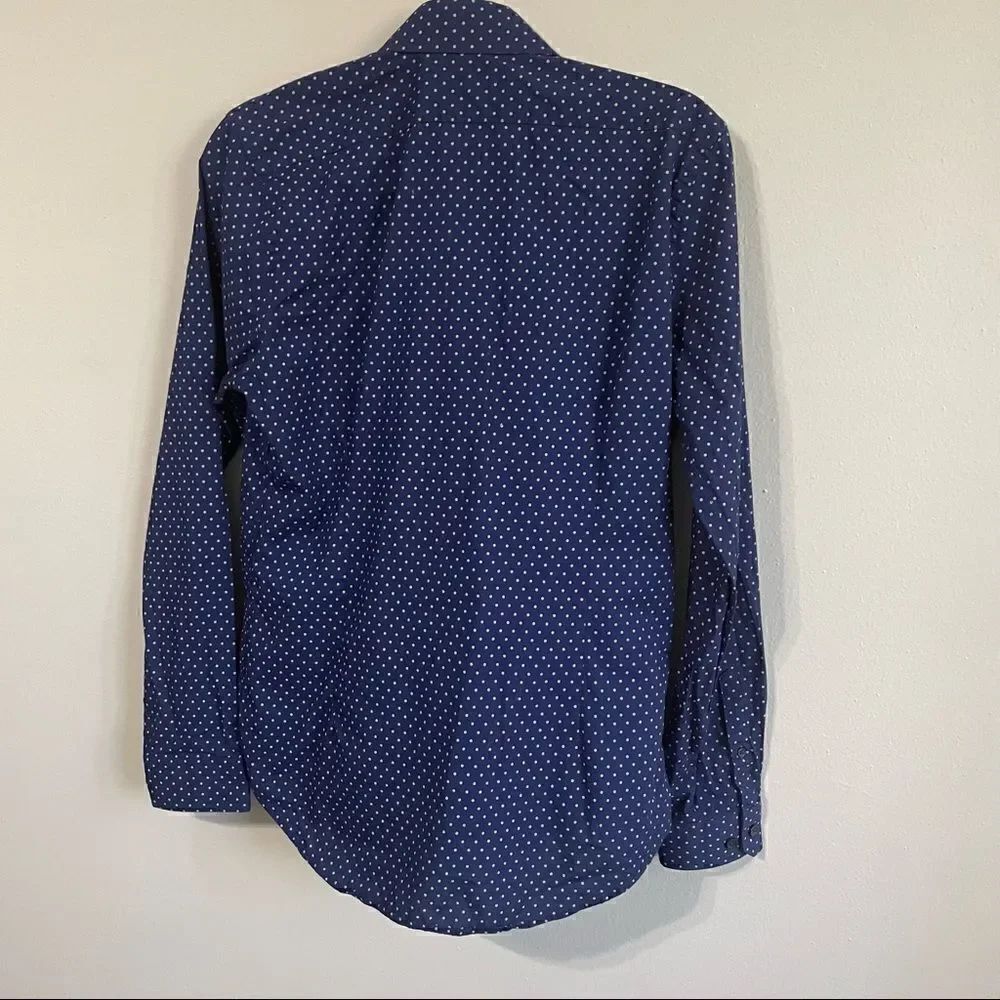 Express Extra Slim, Micro Dot Express Button Down Dress Shirt - Picture 7 of 8
